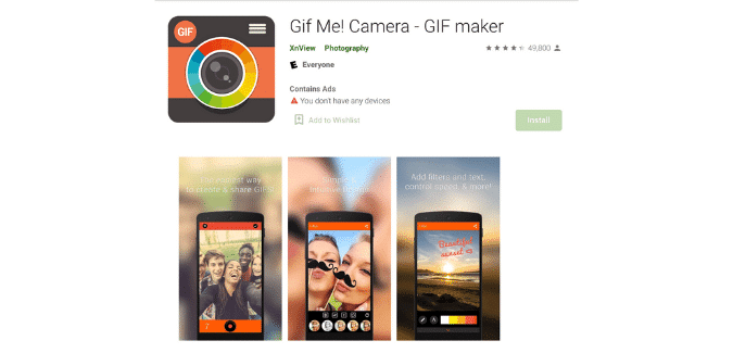 GIF Me! Camera