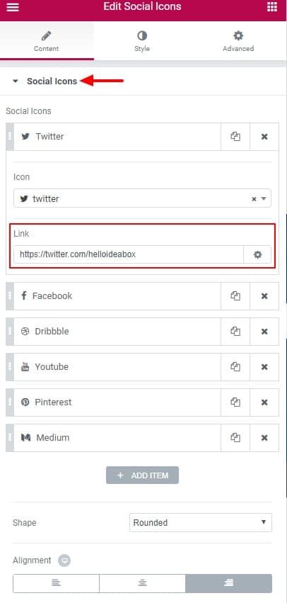Add Social Share Links