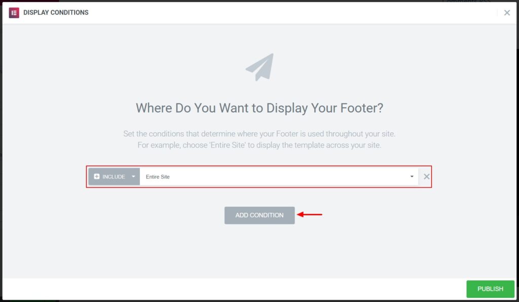 Click on Publish Button