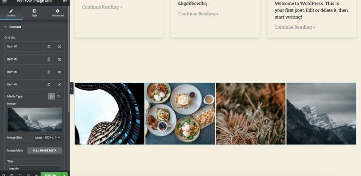  Even Image Grid