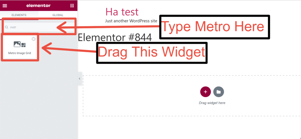 Find the Metro Widget
