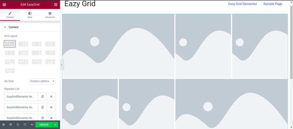 Use the Elementor canvas option here