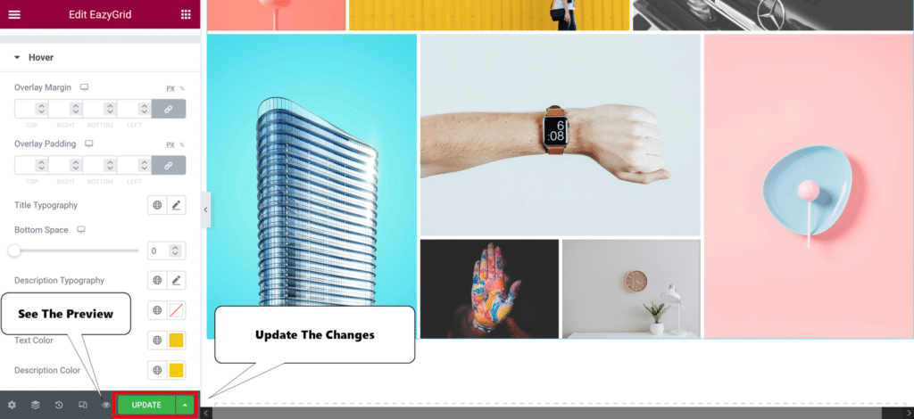 preview the changes