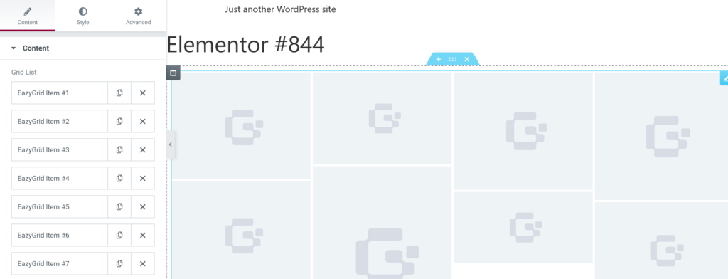 start creating Masonary image grid