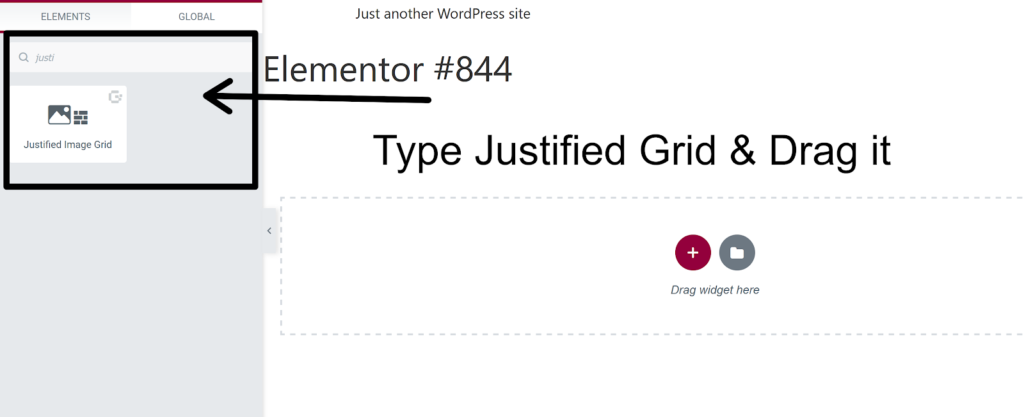 Search for Justified Image Grid