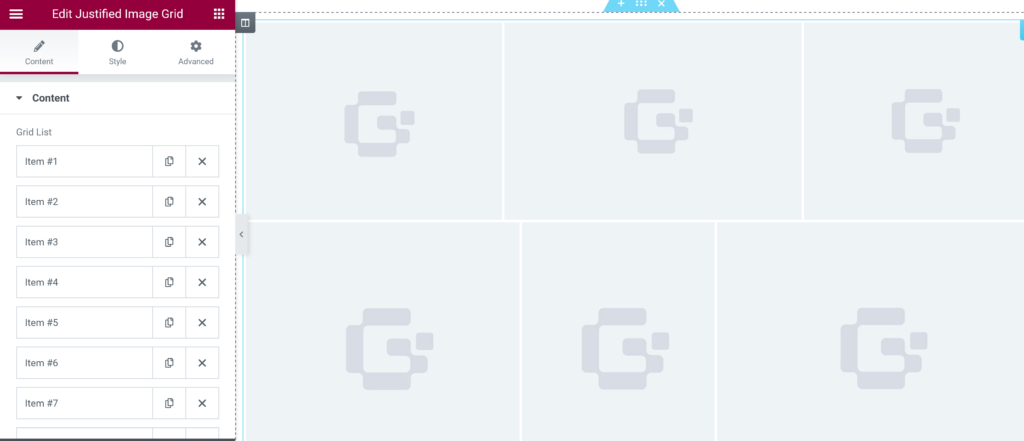 Create Justified Image Grid