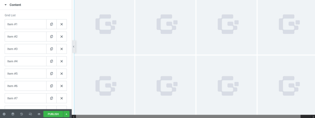 create a new Even Grid layout