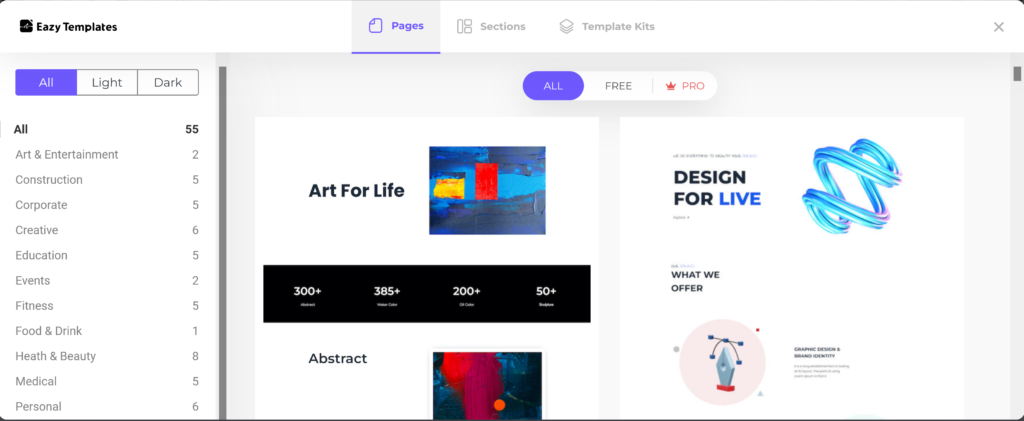 See the EazyTemplates wizard