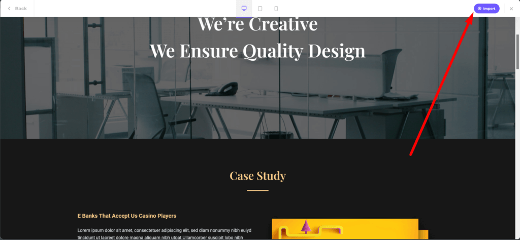 Import templates