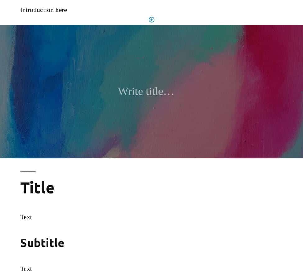 template How to Use Template Page in Gutenberg
