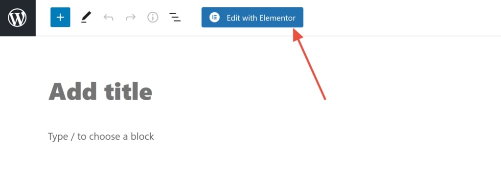 Edit woth elementor