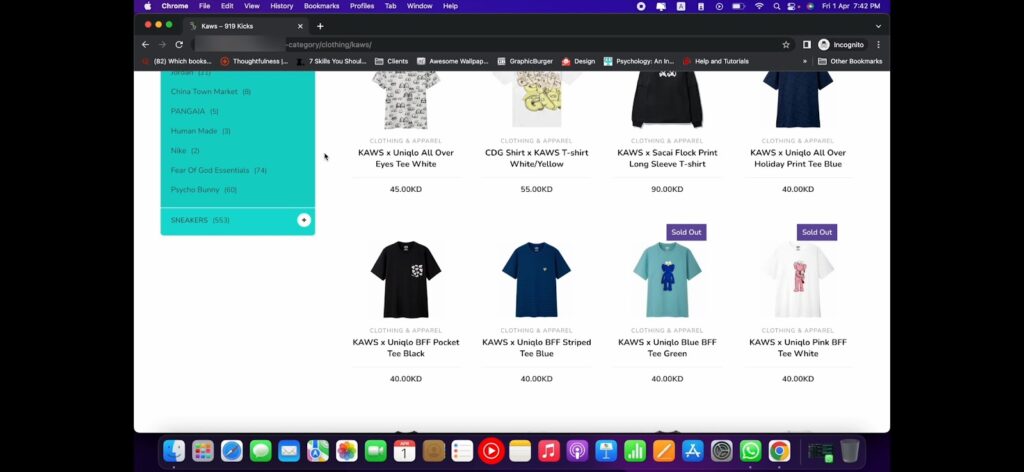 entered wrong info:code WooCommerce filter not working.
