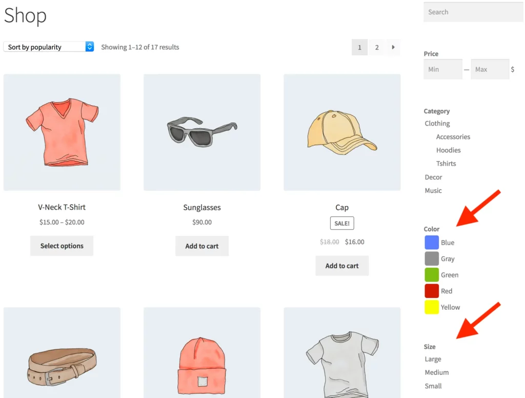 WooCommerce Filter by Category