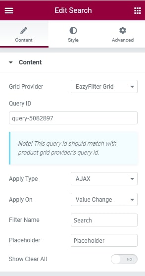 How to Use Eazy Filter Content