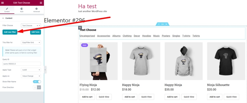 How to Use Eazy Filter Add New Filter