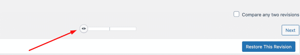 Scroll the slider