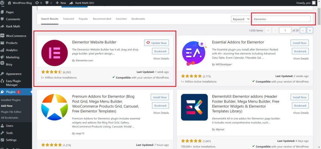Lightning Fast Search System for Plugins