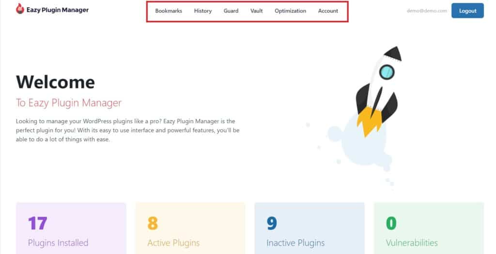 plugin dashboard