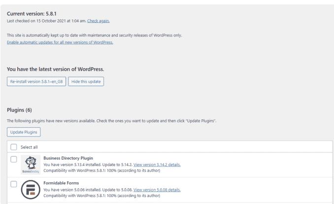 Update your site regularly