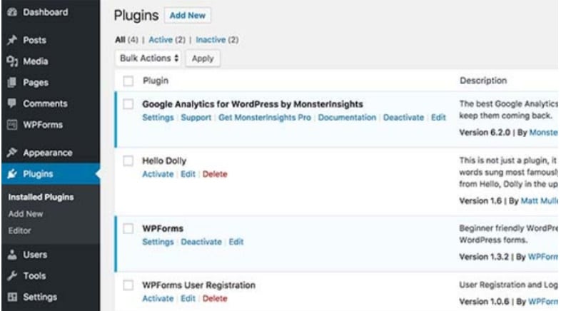 What is an Inactive Plugin