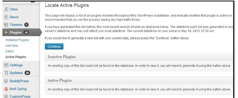 installed plugin