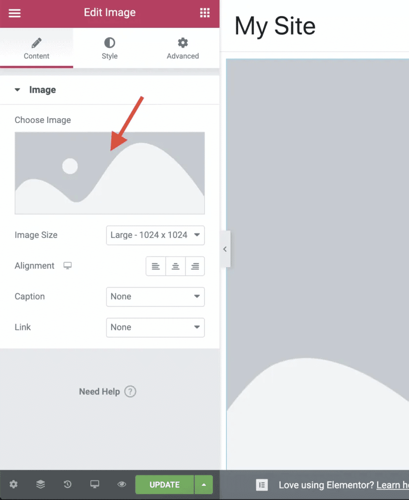 choose image field