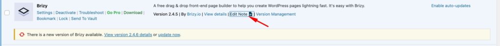 Edit note