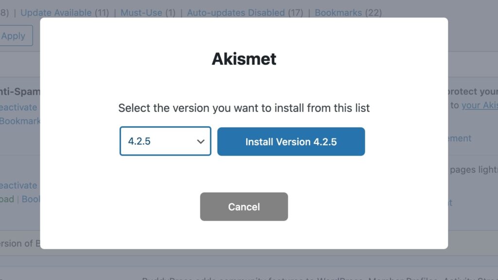 Install version