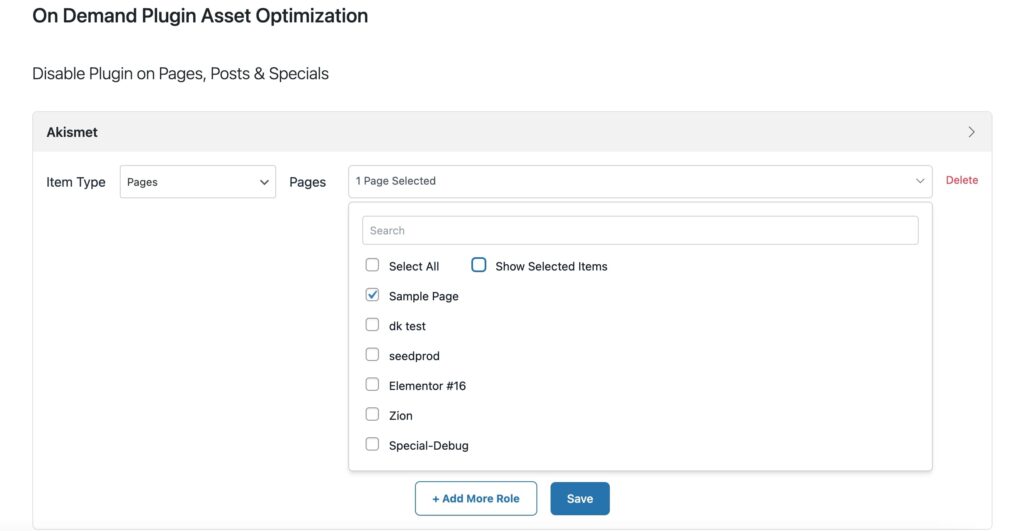 Page Chosen