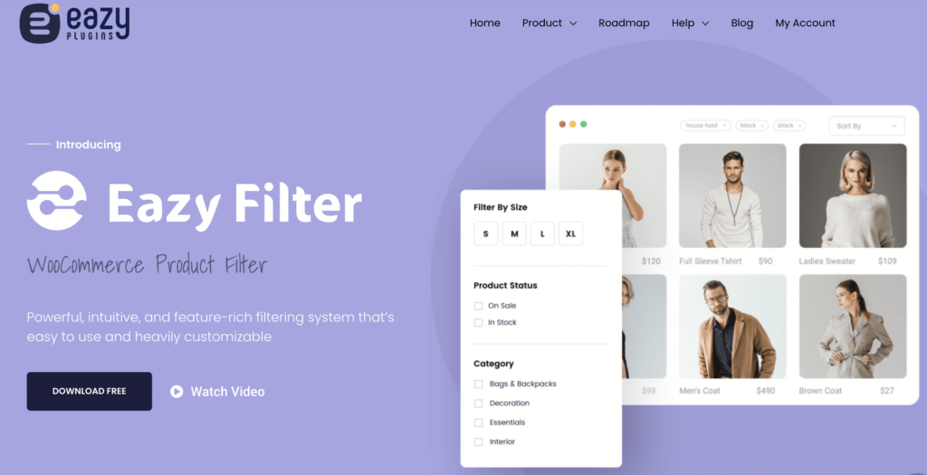 Eazy Filter- Plugin for WooCommerce Products