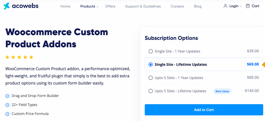 WooCommerce Custom Product Addons