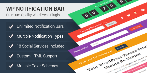WP Notification Bar- Best Notification Bar Plugin