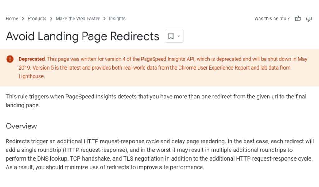 Avoid Landing Page Redirects