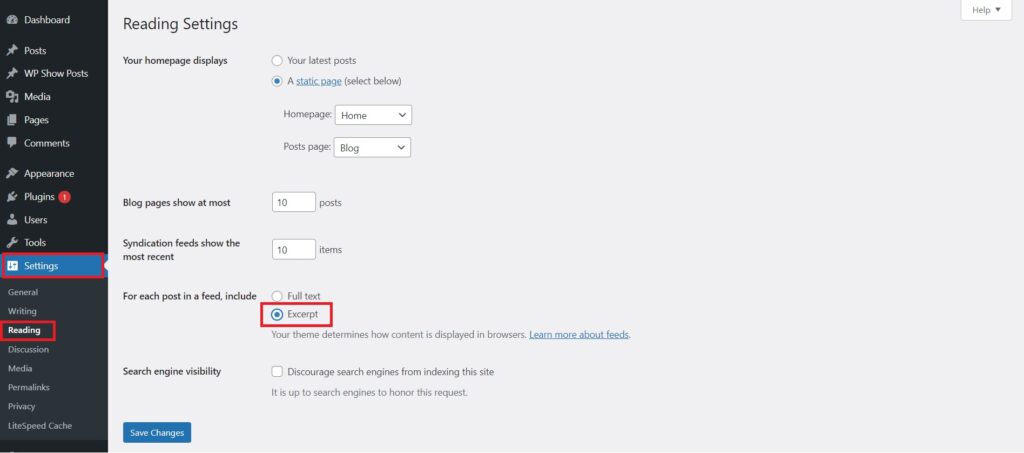 Differentiate Between Full Posts vs Summaries