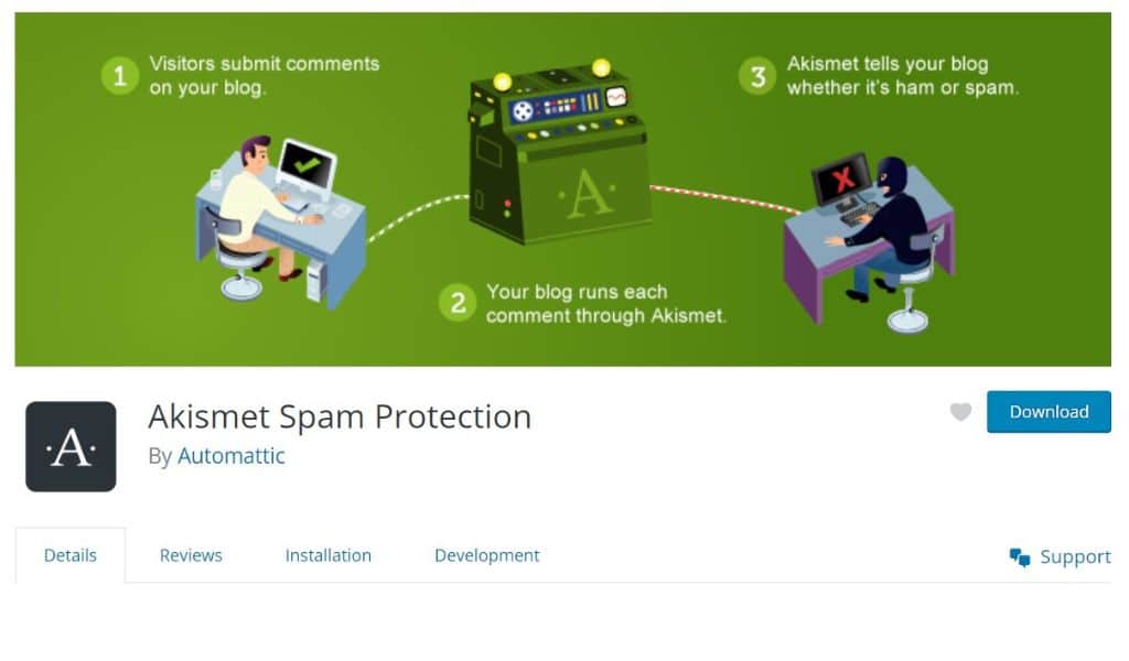 Akismet- Best For Anti Spam