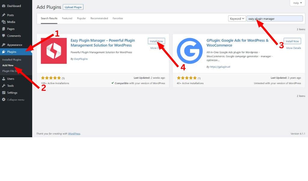 How To Install And Activate a Plugin From WordPress Dashboard - best plugins award wordpress