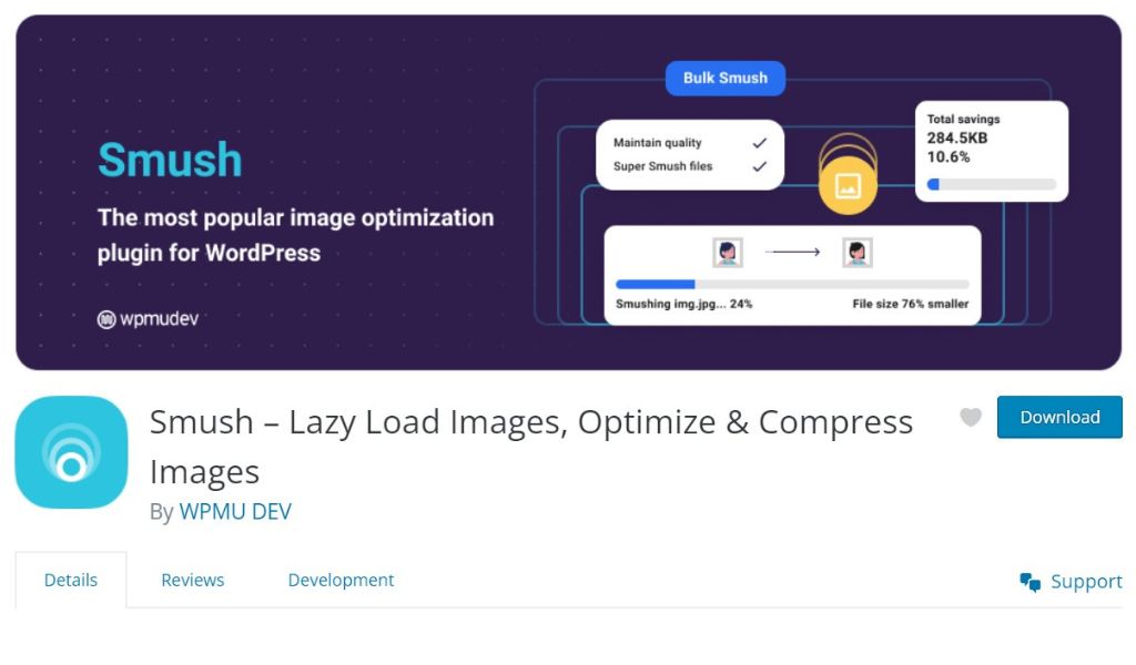 Smush- Best Image Optimization Plugin
