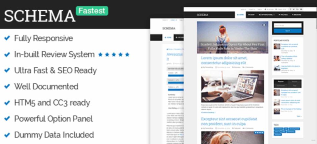 Schema- WordPress SEO Friendly Themes