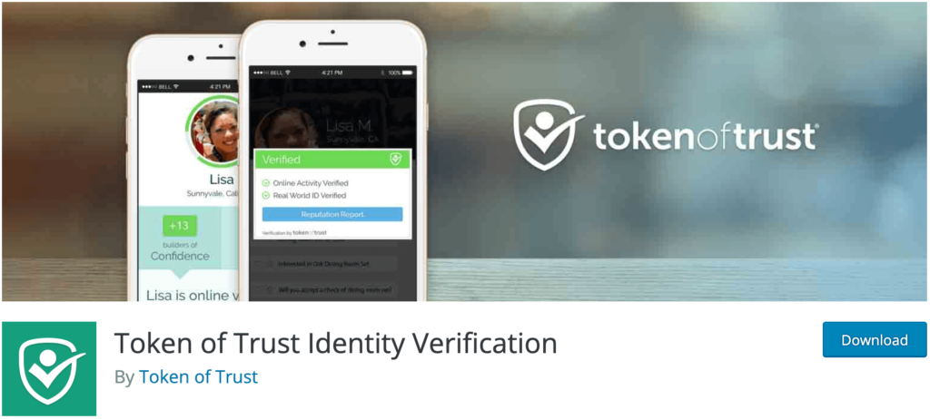 Token of trust identity verification