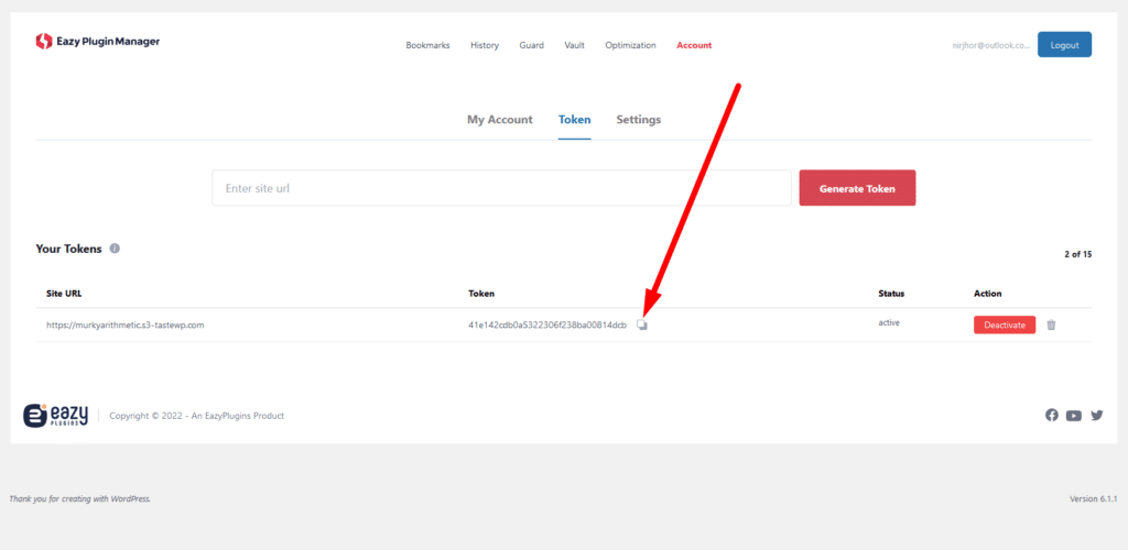 Plugin Token Management