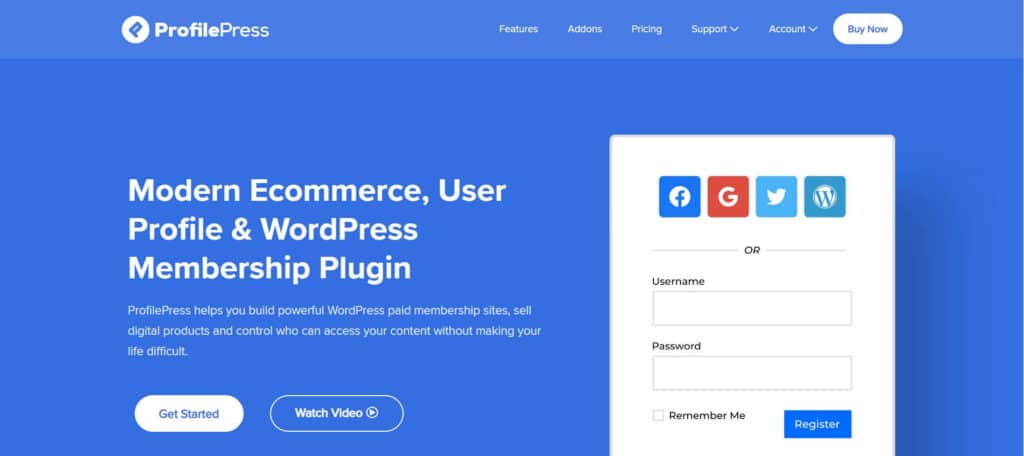 Best WordPress Membership Plugin - Profile Press
