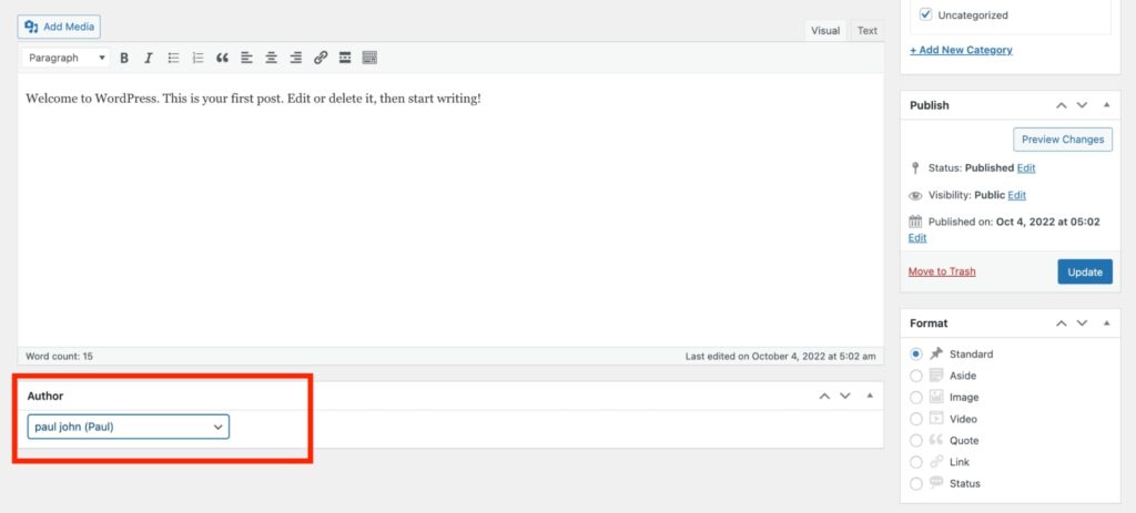 How to Change the Author in WordPress 