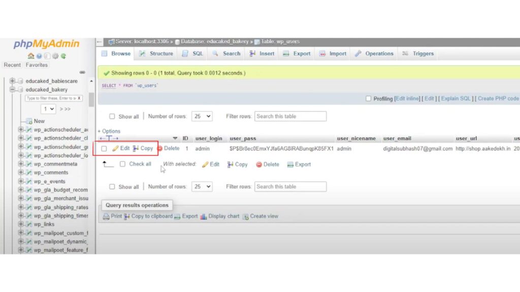 How to Get WordPress Admin Password from Database