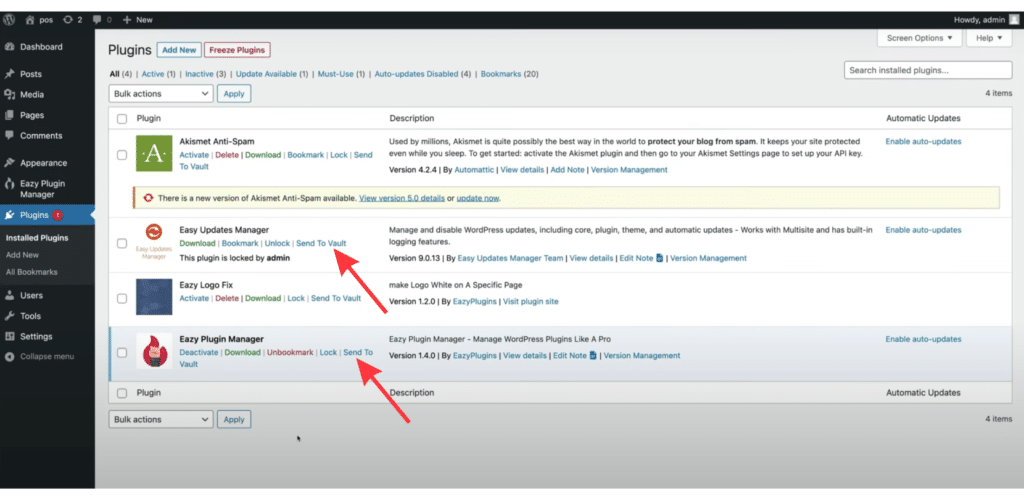Click on it, and the plugin will instantly be uploaded to your secured vault.