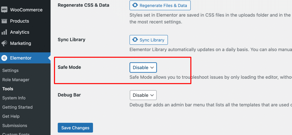 Use Safe Mode