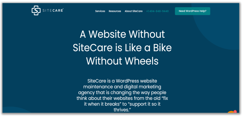 SiteCare- WordPress Website Maintenance and Digital Marketing
