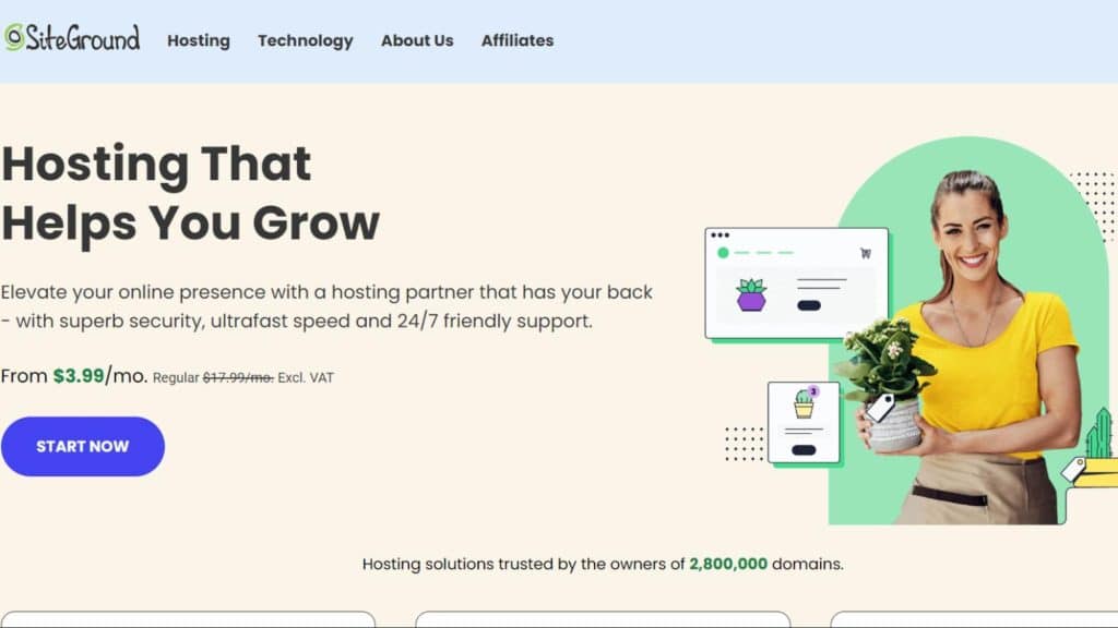 Siteground- Best Hosting for WordPress Multisite