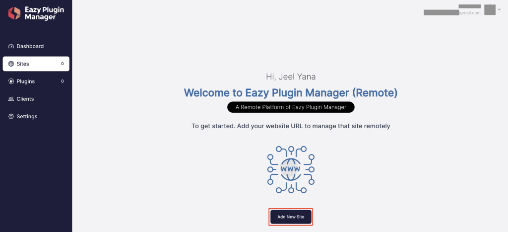Add New Site