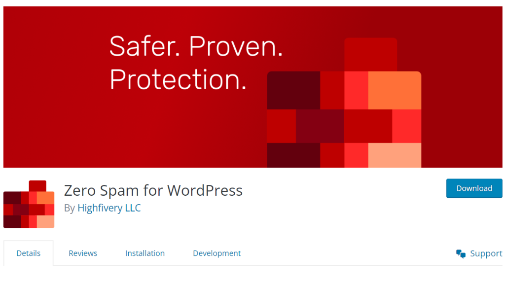Zero Spam for WordPress