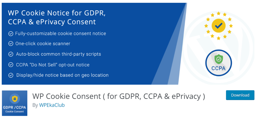 WP Cookie Notice- Best GDPR Plugin for WordPress